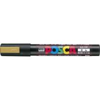 ポスカ 中字丸芯 インク色:金 品番:PC5M.25 三菱鉛筆(uni) 専門ストア サインペン | ペン工房クロスショップ