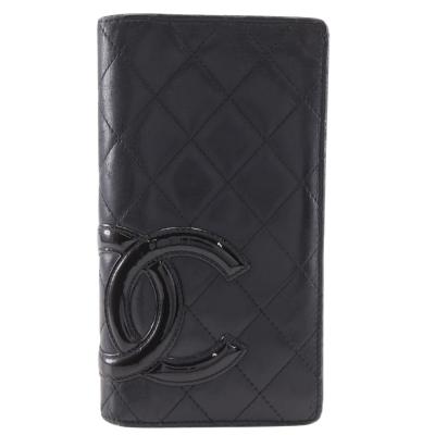 CHANEL シャネル カンボンライン ラウンドファスナー長財布 黒の商品