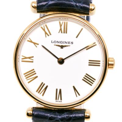 LONGINES アナログ腕時計 ゴールド/ブラック　メンズ【極美品】　稼働品 LONGINES - 希少モデル ロンジン GOLD MEDAL メンズ腕時計 紺色