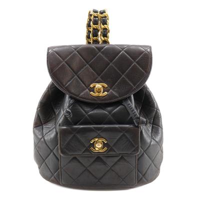 CHANEL ブラック レザー バックパック　マトラッセ　キャビアスキン CHANEL - 新品未使用 CHANEL シャネル バックパック リュック