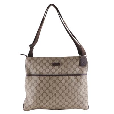 GUCCI ショルダーバッグ　美品 格安 GUCCI（グッチ） ショルダーバッグ レディース ジャンボGG ブラウン