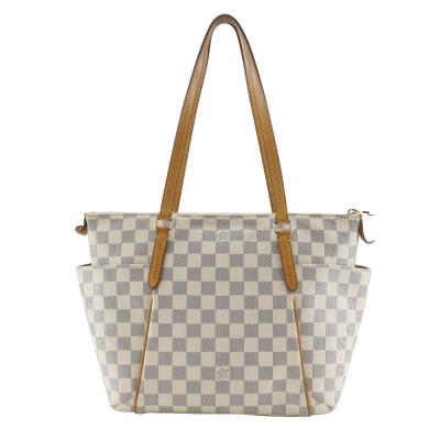 白 ダミエ トートバッグ（レディースバッグ） | ファッション の