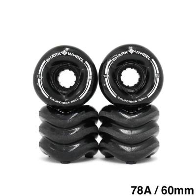 04☆新品☆ シャークウィール 72mm 78a ブラック/ブルー スワール 04☆新品☆ シャークウィール 72mm 78a ブラック/ブルー