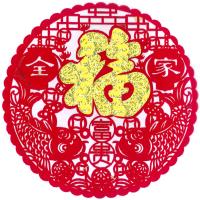 中国飾り 布賀紙（金福） 1枚（春節飾り） : 中国貿易公司ctc