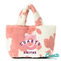 Cuarto UNITED カートバッグ ゴルフバッグ ファー 牛柄 刺繍ロゴ