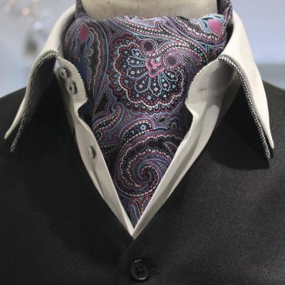 Ascot シルクニットネイルヘッドネイビータイ　新品未使用 as-032_001.jpg