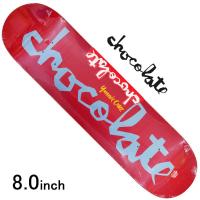 【 新品 】 CHOCOLATE スケボーデッキ単品 チョコレート OG スケートボード skateboards サービス）CHOCO クルーズ(赤)8.0x31.5インチ（デッキテープ ヨニ CHUNK デッキ