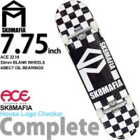 スケートマフィア 7 75インチ ハウスロゴチェッカー スケボー エーストラック コンプリート 完成品 Sk8mafia House Logo Checkar Ace Trucks Skateboards Comple Shoptest Thetahealing Com