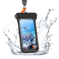 【精密ボタン/水に浮く/IPX8認定 完全防水】ESR スマホ 防水ケース iPhone 15/14/13 専用 水中タッチスクリーンとFace ID対応、IPX8防水・浮上設計 ブラック | カッティングエッジ