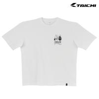 正規品〔RSタイチ〕 RSU115 PAIR RACER CAT OVER SIZE T-SHIRT ＜WHITE＞ ネコ ねこ オーバーサイズ Tシャツ 半袖 アールエスタイチ 24SS 【バイク用品】 | サイクルワールド