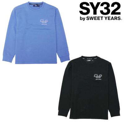 SY32 ホワイト ロングスリーブシャツ 胸元ワッペン&グラフィックデザインXL 楽天市場】SY32 正規品 tシャツ SY32 by SWEET YEARS Tシャツ