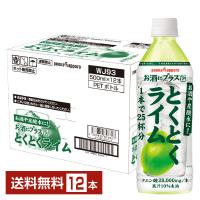 ポッカサッポロ お酒にプラス とくとくライム 500ml ペットボトル 12本 1ケース 送料無料 | FELICITY Health&Beauty