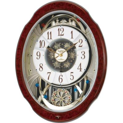 RHYTHM 電波からくり時計 スモールワールドブルームGO(ギフト