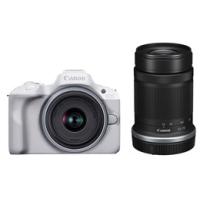 【美品】Canon EOS R50 ダブルズームキット ホワイト／5年保証書類 アウトレット 保証書他店印付品】☆キヤノン / CANON EOS R50 ダブル