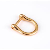 取り外ができるネジ式 Dカン Sサイズ アンティーク レザー 接続 金具