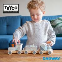 TRYCO トライコ アニマルトレイン | プレゼント ギフト ベビー 子ども キッズ 男の子 女の子 木製玩具 木製 積み木 | DADWAY・Ergobaby