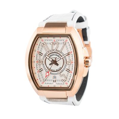 ロベルトカヴァリ バイ フランクミュラー 腕時計 稼働品 この時計、レザー文字盤がおしゃれです】ロベルト・カヴァリ