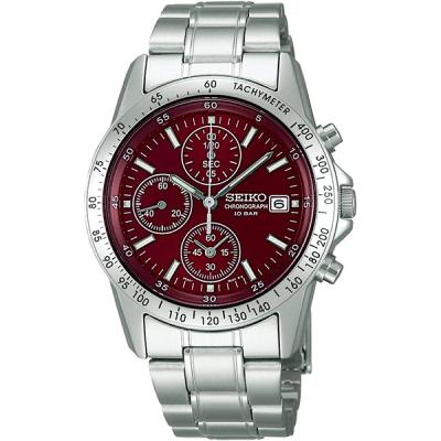 SEIKO メンズ腕時計（文字盤カラー：レッド系）｜腕時計、懐中時計