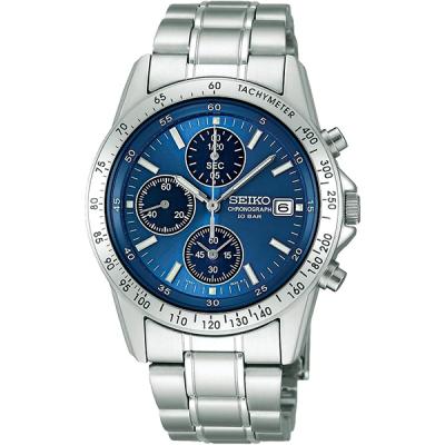 SEIKO クロノグラフ ブルー文字盤 国内正規品】セイコーWIRED（ワイアード）クロノグラフ THE BLUE