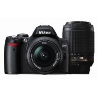 Nikon デジタル一眼レフカメラ D40 ダブルズームキットII ブラック D40BWZII | ダイコク屋999