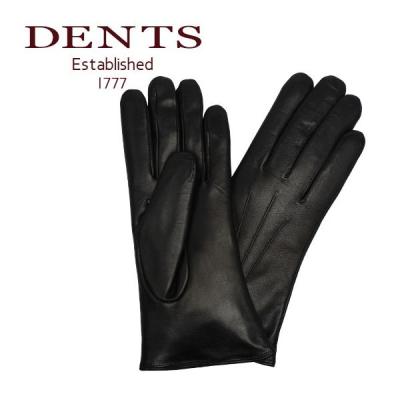 ゆう　　DENTS デンツ　ラビットファー　レザーグローブ　手袋　ブラック DENTS デンツ レザーグローブ 手袋 ラビットファー 15-1590