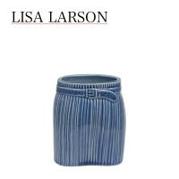 リサラーソン ワードローブ 花瓶 スカート ブルー  置物 Lisa Larson Clothes Wardrobe 1560100 Skirt 