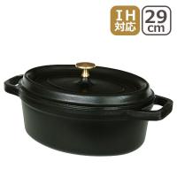 ストウブ 鍋 ピコ ココット オーバル 29cm ブラック（黒） IH対応 STAUB | daily-3.com
