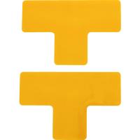 トラスコ中山 TRUSCO 耐久フロアサインズT型 Mサイズ 黄2枚（1シート） DFST-Y [A020501] | DAISHIN工具箱