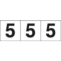 トラスコ中山 数字ステッカー 30×30 「5」 白 3枚入 TSN-30-5 [A061701] | DAISHIN工具箱