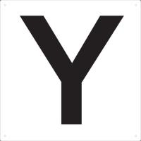 トラスコ中山 TRUSCO 表示板 アルファベット「Y」 420X420 TAEH-Y [A020501] | DAISHIN工具箱