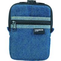 トラスコ中山 TRUSCO デニムコンパクトケース 2ポケット ブルー TDCK101 [A020501] | DAISHIN工具箱