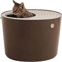 アイリスオーヤマ IRIS 上から猫トイレシステムタイプ ベージュ／ブラウン PUNT-530S [C010602] | DAISHIN工具箱
