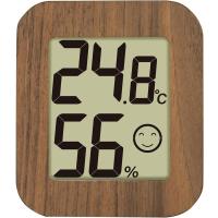 シンワ測定 デジタル温湿度計 環境チェッカー ミニ 木製 ダークブラウン     73233 [A030701] | DAISHIN工具箱