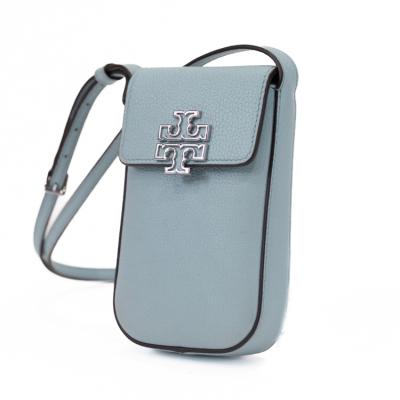 TORY BURCH トリーバーチ ショルダーバッグ ショルダーウォレット ブルー レザー レディース 2WAY シルバー金具 美品【本物保証】 トリーバーチ ショルダーウォレット（レディースファッション）（色