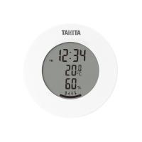 タニタ TANITA デジタル温湿度計 TT-585 ホワイト 置き掛け兼用 時計表示 温度表示 湿度表示 快適度表示 置き時計 掛け時計 | ダイユーエイト.com ヤフー店