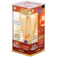 アイリスオーヤマ LED電球 フィラメント 口金直径26mm 40W形相当 キャンドル色 全配光タイプ ST形 レトロ風琥珀調ガラス製 LDF4C-G-FK | ダイユーエイト.com ヤフー店