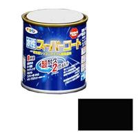 アサヒペン ペンキ 水性スーパーコート 水性多用途 ツヤ消し黒 1/12L | ダイユーエイト.com ヤフー店