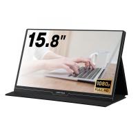 グリーンハウス 薄型 15.8型 モバイルディスプレイ GH-LCU16B-BK スピーカー内蔵 広視野角 軽量 自立 カバーケース付 | ダイユーエイト.com