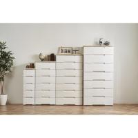 アイリスオーヤマ ウッドトップチェスト HG-556 ホワイト／ペアー 木天板  リビング 衣類収納 6段 幅56×奥行41.5×高さ119cm | ダイユーエイト.com