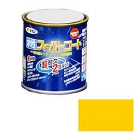 アサヒペン ペンキ 水性スーパーコート 水性多用途 黄色 1/12L | ダイユーエイト.com