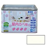 アサヒペン NEW水性インテリアカラー屋内カベ 5L ミルキーホワイト | ダイユーエイト.com