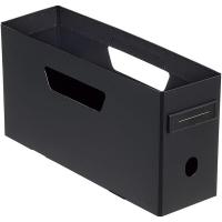リヒトラブ Roomy ボックスファイル ロータイプ A4 2/3 ブラック F290-24 [02] | ダリアストア