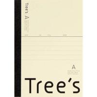 ノート Tree's A6 7mm罫 A罫 48枚 クリーム 勉強 授業 学校 受験 仕事 シンプル キョクトウ 日本ノート [02] 〔メール便対象〕 | ダリアストア