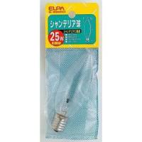 ELPA G-65H(C) シャンデリア球 25W E17 クリア家電:照明器具:電球・点灯管/グロー球 | だまP
