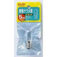 ELPA G-123H 特殊ナツメ球 5W E17 クリア家電:照明器具:電球・点灯管/グロー球 | だまP