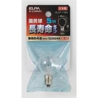 ELPA 国民球5W E12 クリア G-L12H(C)家電:照明器具:電球・点灯管/グロー球 | だまP