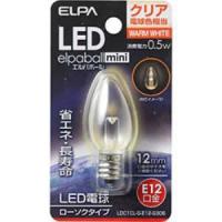 ELPA LDC1CL-G-E12-G306 LED装飾電球 ローソク球形 E12 クリア電球色家電:照明器具:LED電球・蛍光灯 | だまP