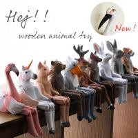 ウッドアニマルトイ 木製 動物 北欧 インテリア雑貨 置物 オブジェ おしゃれ かわいい人形 ハシビロコウ シカ フラミンゴ ウサギ トラ ユニコーン 爆買
