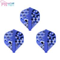 COSMO DARTS(コスモダーツ) Fit Flight(フィットフライト) Printed Series Japanese Pattern(ジャパニーズ パターン) スタンダード Dブルー　(ダーツ フライト) | ダーツ専門店 カウントアップ