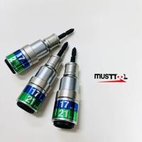 must tool マストツール インパクトソケット RBS1721I 17mm×21mm ビット交換式ソケット 6角 12角 ビット6.35軸イチネン | だてもの